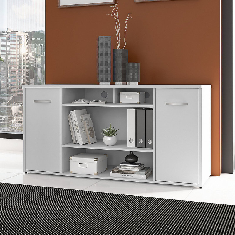 Armoire de rangement à 12 tablettes Studio C, Blanc