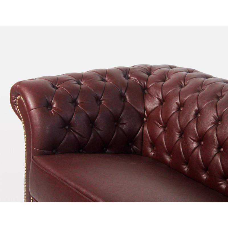 81'' Faux Leather Sofa