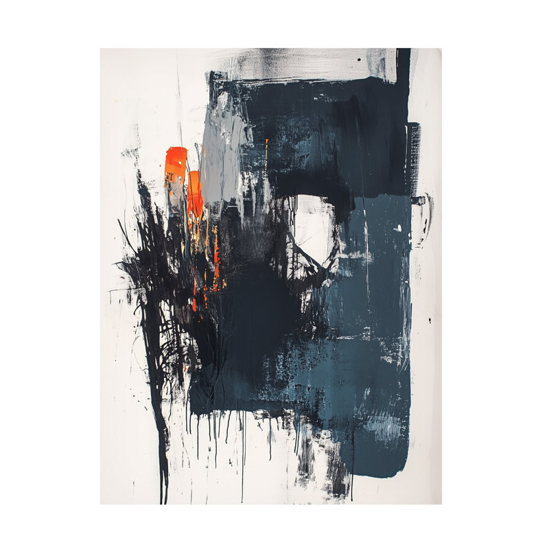 Art abstrait sur toile, "Andreas Magnusson", H 14 po x l 19 po