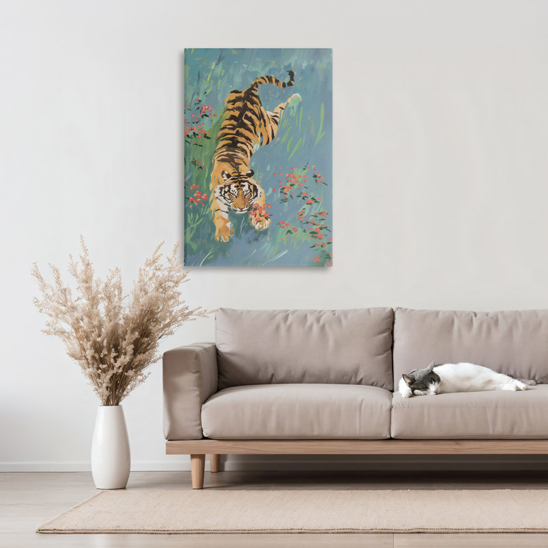 «Tiger Burning Bright», conception par Amanda Tsoukanelis, H 30 po x l 20 po