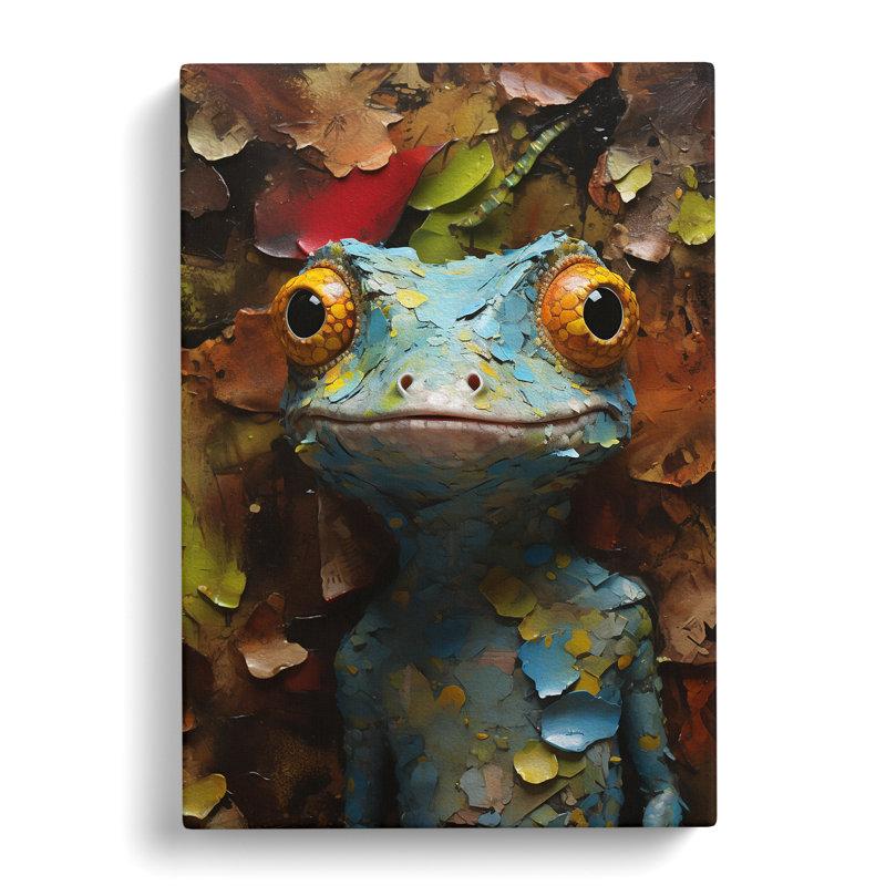 Gecko Contemporary No.2 - Wrapped Canvas Print, 60cm H x 40cm W x 3cm D