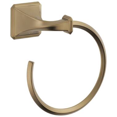 Brushed Brass Towel Ring