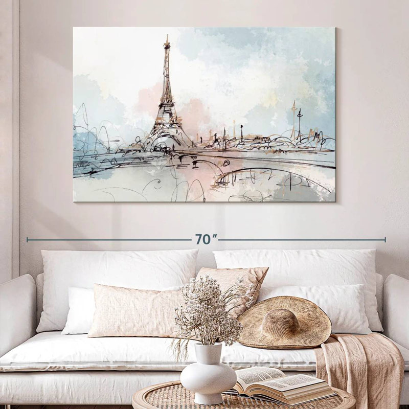 Keesha rougissant à Paris, H 34 po x l 51 po