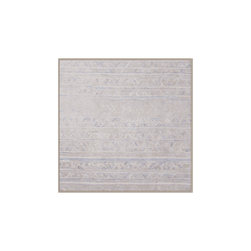 Machine Washable Beige Area Rug, Square 7'