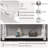 63inch Long Wood Console Table with 3 Drawers and 1 Bottom Shelf Antique White-1689350685