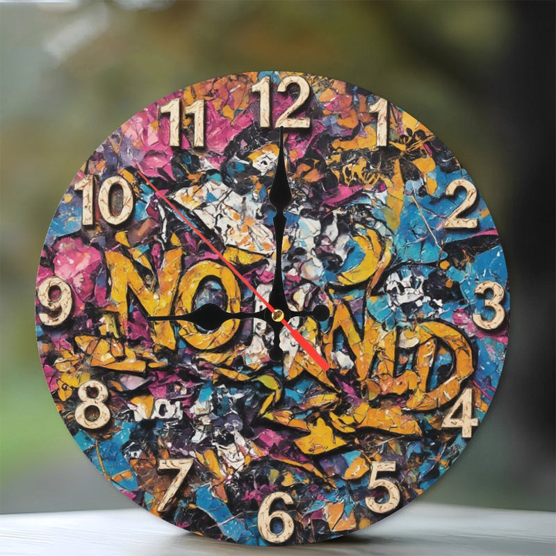 Horloge abstraite No Bond