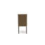 L'ensemble de 3 tables de salle à manger modernes comprend une table carrée en bois et 2 chaises rembourrées en tissu de lin brun, acajou-1111947598-1111903902-1111903903