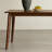 Simple Rectangular Black Walnut Dining Table Set-110434389