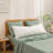 BESTOUCH 100% Washed Cotton Pillowcase Linen Feel Soft Breathable-115311510-115311516