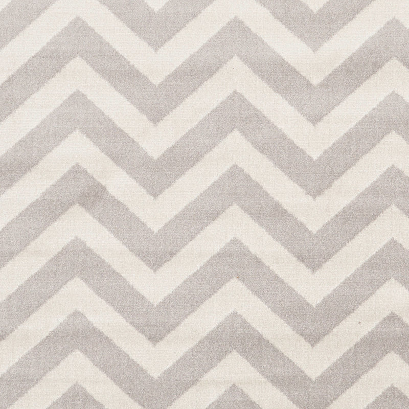Tapis ivoire à chevrons, Rectangle 8 pi x 10 pi