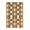 Machine Washable Checkered Brown Area Rug