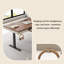 Bureau électrique à hauteur réglable 55,12 po couleur noyer-1575013215