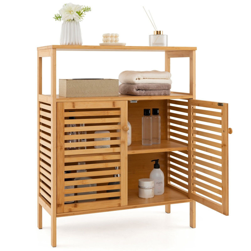 Barriffe Bamboo Freestanding Bathroom Cabinet