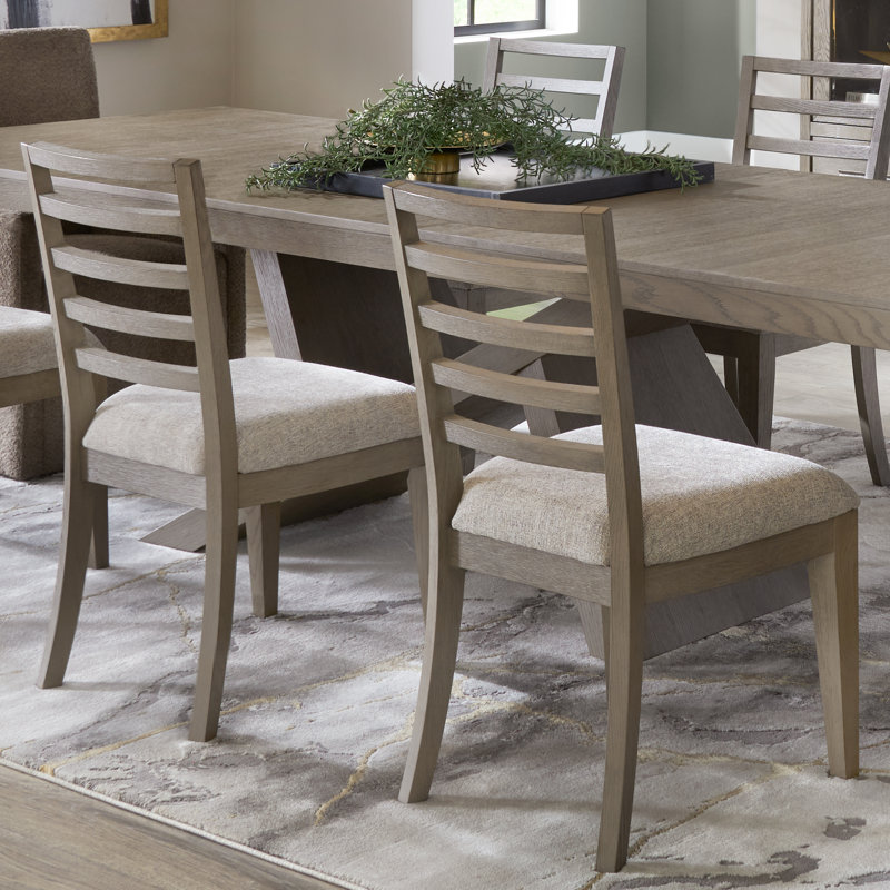 Artresha 20'' H Upholstered Oak Side Chair