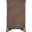 Commode noire G6702 - Tiroir texturé champagne argenté