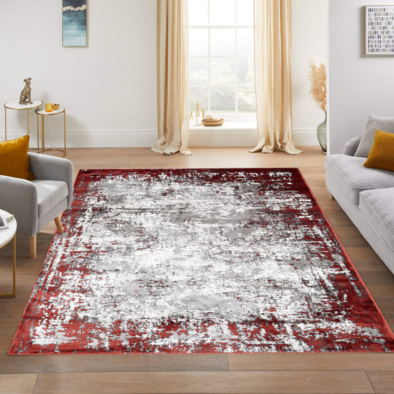 Abstract Area Rug, Terra, Rectangle 200 x 290 cm