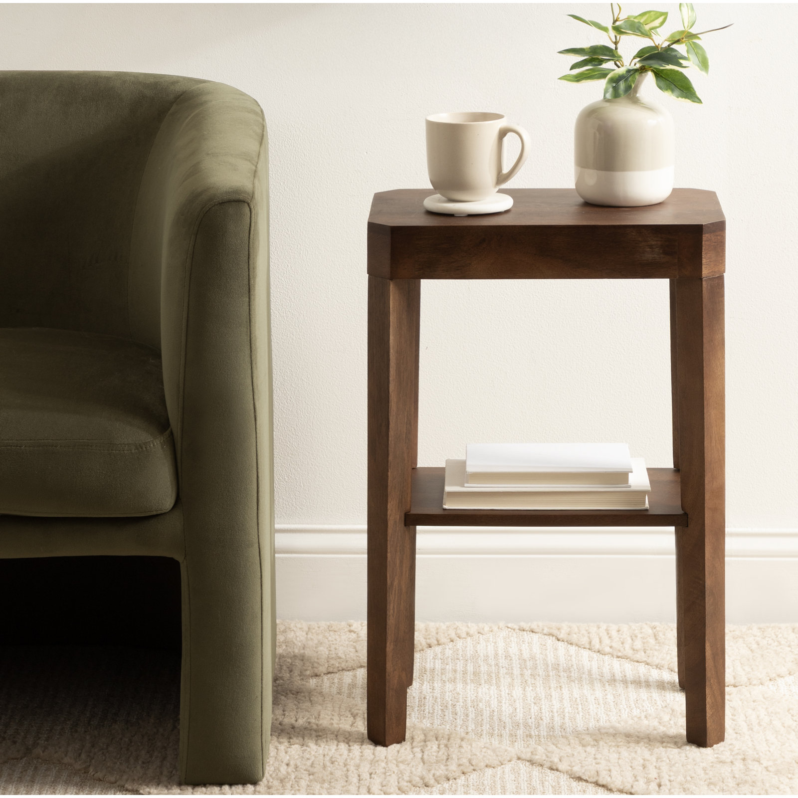 Ardentown Solid Wood End Table, Brown