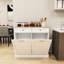 Armoire à déchets blanche moderne pour la cuisine