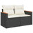 Vidaxl Garden Sofa Set Black, Cream White