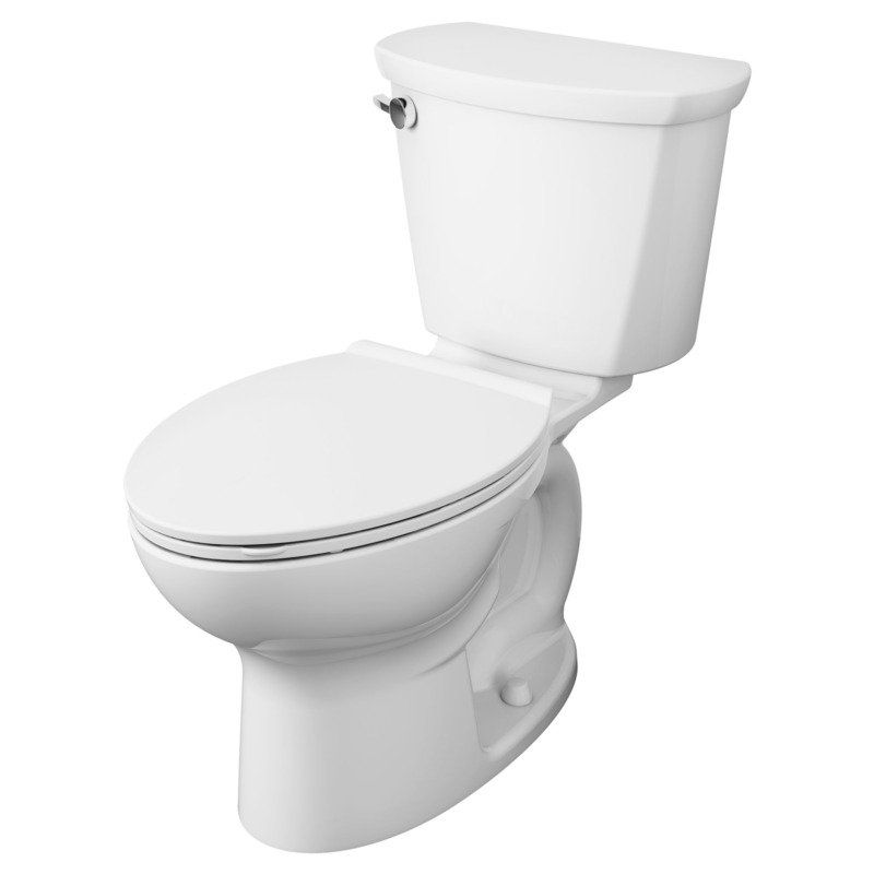 American Standard Cadet PRO Two-Piece Toilet with Slow-Close Seat & Wax Ring, Standard Height, White