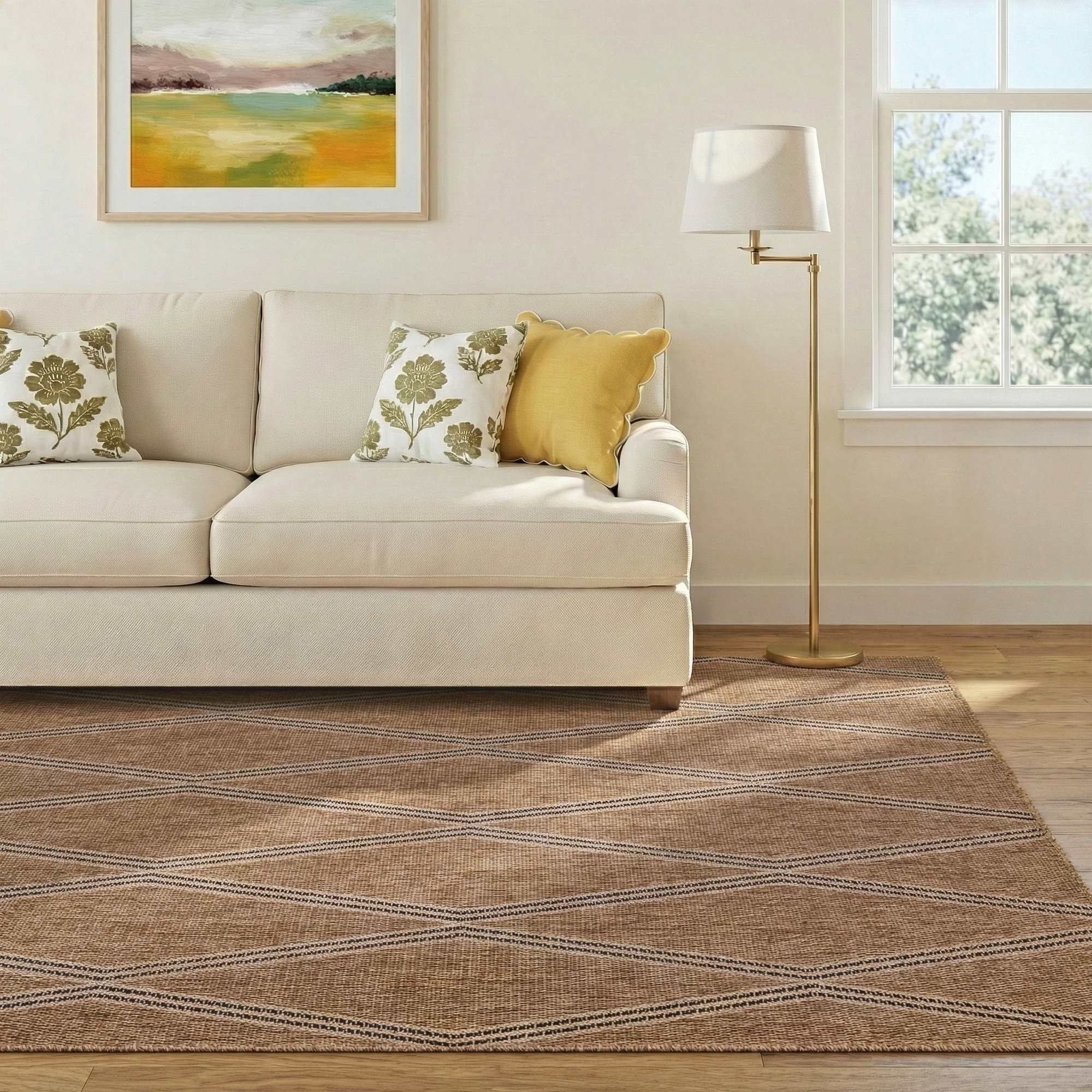 Twill Indoor/Outdoor Rug, Rectangle 6'6" x 9'