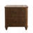 Fluted Nightstand, 21.65" Wide Side Table With 3 Drawers, Mid Century Modern Wood Nightstand With Metal Handle, Wooden Bedside End Table For Bedroom, Living Room, Closet, Walnut-1298685954