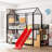 Allegonde Kids Twin Over Twin Bunk Bed-701799310