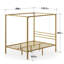 Toulouse Metal Canopy Bed Frame-59905132-59905131