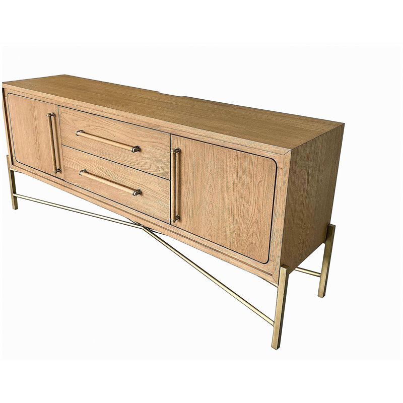 Metal Base Latte Sideboard