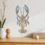 Décoration murale en bois et galvanisé à l’océan en 3d