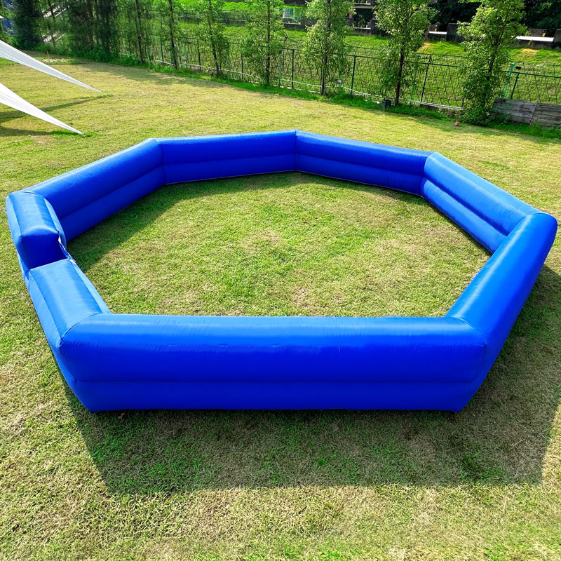Fosse à balles gonflable Gaga de 15 pi avec souffleur intégré, fosse gonflable légère portative en mousse pour jouer à la maison et pour les loisirs (bleu)