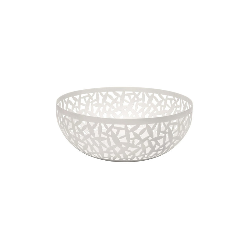 Cactus Steel Fruit Bowl, Super White, Large