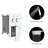 10 Inch Wall Mounted Shower With Square Dual Head Kit Handheld And