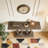 Farmhouse Hallway Sofa Table With Geometric Base-372501648