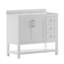 Ensemble de meuble-lavabo simple 36 po avec lavabo, armoire, tablette de rangement ouverte et tiroirs de rangement Caniya-1054958062-1045739432-1030700855