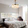42" 3 - Blade Dimmable Ceiling Fan with LED Lights and Remote, Retractable Ceiling Fan