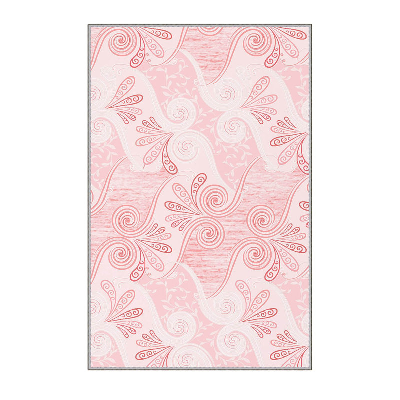 Stylish Hall Carpet 2.6 x 4.9 Feet, 1% Polyester with 8 mm Pile Height | Antibacterial, Non-Slip PVC Felt Dot Underside | Machine Washable, 3D Digital Printing | Perfect for Home Entryways & Living Spaces
