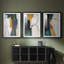 ABSTRACT Series DCxxi - Impression encadrée sur mesure de qualité supérieure - 3 pièces-1280311126-1280311129