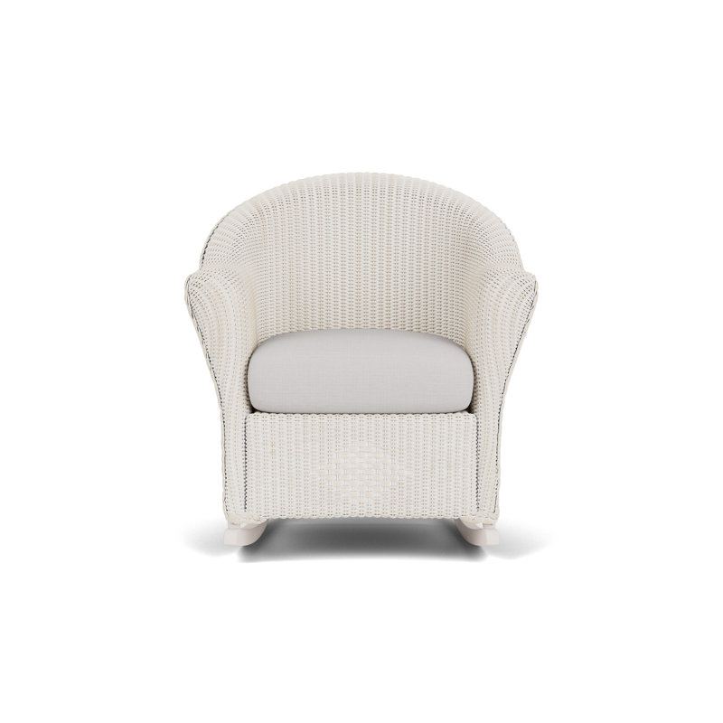 Reflections Outdoor Rocker Chair, Sailcloth Seagull, Antique White