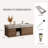48" Walnut Bathroom Vanity with Sink, Modern Brown Wood Single Vanity Cabinet with Storage, Minimalist Design Bathroom Cabinet Including Drain Assembly-383397625-374735201-378520770