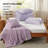 Bedsure King Comforter Set 5 Pieces - Bed in a Bag with Fleece Throw Blanket and Decorative Pillow, Lightweight Bedding Comforter Sets, All Season Bedding, Purple-105526951-105526954