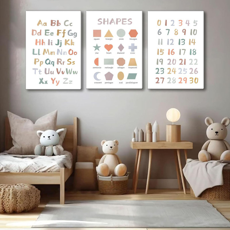 3 Piece Wrapped Canvas Print, 60 cm H x 120 cm W
