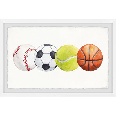 Hegg Sports Balls Framed Print