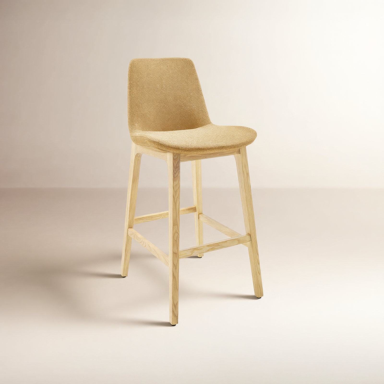 Amar 30 " Bar Stool, White