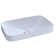 Arvina™ Cotton White Vitreous China Rectangular Vessel  Bathroom Sink with Overflow