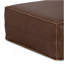 Brody - Très grand repose-pieds de table basse - Brun foncé vieilli-790413921