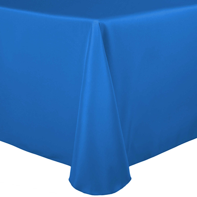 Solid Color Round Tablecloth, 120" x 72", 10, Cobalt