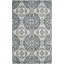 Tapis géométrique en laine / viscose touffeté à la main Kouerga-732942517