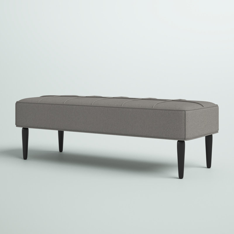 Banc rembourré Senger, Gris