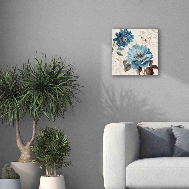 «A Blue Note III» par Lisa Audit, art mural sur toile, H 18 po x l 18 po x P 0,5 po